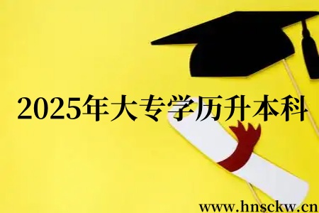 2025年大专学历升本科